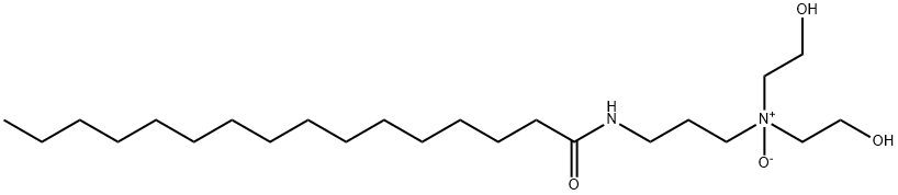 N-[3-[bis(2-hydroxyethyl)amino]propyl]palmitamide N-oxide  Struktur