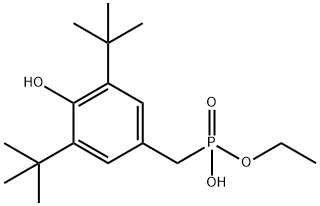 3,5-DI-TERT-BUTYL-4-HYDROXYBENZYLPHOSPHONIC ACID MONOETHYL ESTER Structure