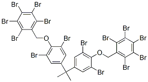 4,4'-(isopropylidene)bis[2,6-dibromo-alpha-(pentabromophenyl)anisole] Struktur
