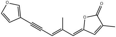 (5Z)-5-[(E)-2-Methyl-5-(3-furyl)-2-pentene-4-ynylidene]-3-methyl-2(5H)-furanone Structure