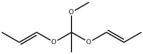 (E,E) Di-1-propenyl methyl orthoacetate Struktur
