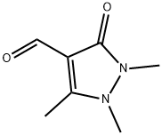 1H-Pyrazole-4-carboxaldehyde,  2,3-dihydro-1,2,5-trimethyl-3-oxo- Struktur