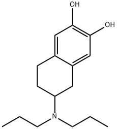 2-(N,N-dipropyl)amino-6,7-dihydroxytetralin 结构式