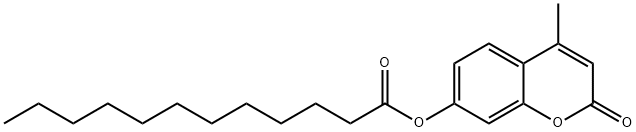 ドデカン酸4-メチル-2-オキソ-2H-1-ベンゾピラン-7-イル 化学構造式