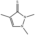 3H-Pyrazole-3-thione,1,2-dihydro-1,2,4-trimethyl- Structure