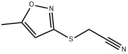 Acetonitrile, [(5-methyl-3-isoxazolyl)thio]- (9CI) Structure