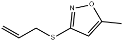 Isoxazole, 5-methyl-3-(2-propenylthio)- (9CI) Structure