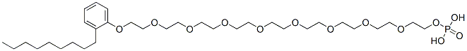 26-(nonylphenoxy)-3,6,9,12,15,18,21,24-octaoxahexacosan-1-yl dihydrogen  phosphate Structure