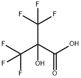 2-ヒドロキシ-2,2-ビス(トリフルオロメチル)酢酸 化学構造式