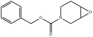 7-オキサ-3-アザビシクロ[4.1.0]ヘプタン-3-カルボン酸ベンジル 化学構造式