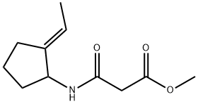 Propanoic acid, 3-[[(2E)-2-ethylidenecyclopentyl]amino]-3-oxo-, methyl ester (9CI) Struktur