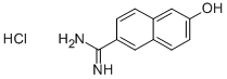 6-脒基-2-萘酚,盐酸盐, 66217-10-5, 结构式