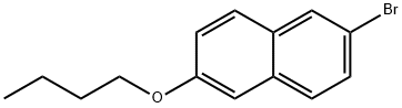 2-ブロモ-6-ブトキシナフタレン 化学構造式