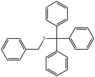 Tritylbenzyl sulfide Struktur