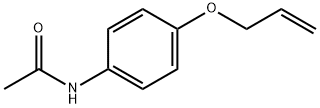 N-[4-(アリルオキシ)フェニル]アセトアミド 化学構造式