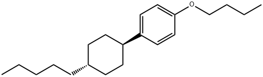 trans-butoxy-4-(4-pentylcyclohexyl)benzene 结构式