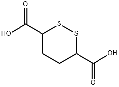 dithiane-3,6-dicarboxylic acid Structure