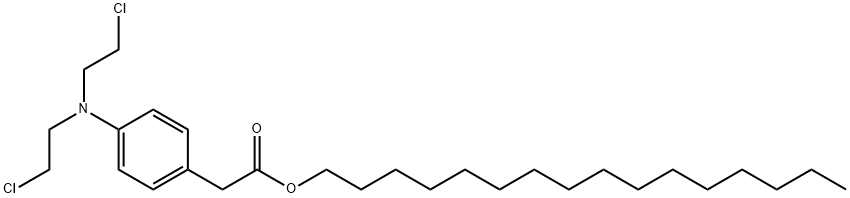 hexadecyl 2-[4-[bis(2-chloroethyl)amino]phenyl]acetate,66232-29-9,结构式