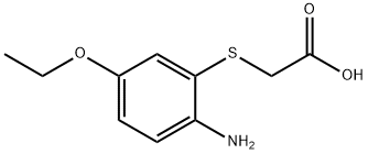 Acetic acid, [ (2-amino-5-ethoxyphenyl)thio]- Structure