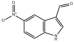 5-ニトロ-1H-インドール-3-カルバルデヒド 化学構造式
