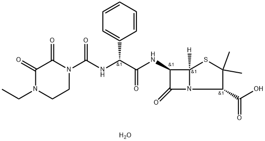 ピペラシリン水和物 化学構造式