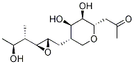 [2S-[2α,3β(1R*,2R*)]]-4,8-Anhydro-1,3,7-trideoxy-7-[[3-(2-hydroxy-1-Methylpropyl)oxiranyl]Methyl]-L-talo-2-octulose 化学構造式