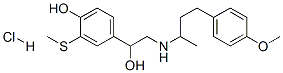 4-hydroxy-alpha-[[[3-(4-methoxyphenyl)-1-methylpropyl]amino]methyl]-3-(methylthio)benzyl alcohol hydrochloride|