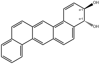 ジベンゾ[a,h]アントラセン-3α,4β-ジオール 化学構造式
