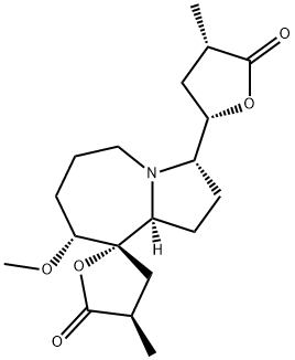 百部螺碱 结构式