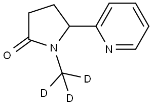 (+/-)-COTININE-D3 Structure