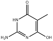 2-アミノ-6-ヒドロキシ-5-メチルピリミジン-4(1H)-オン 化学構造式