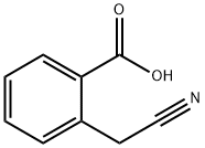 2-(氰基甲基)苯甲酸,6627-91-4,结构式