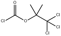 クロリド炭酸2,2,2-トリクロロ-1,1-ジメチルエチル 化学構造式
