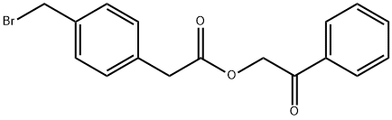 4-(ブロモメチル)フェニル酢酸フェナシル 化学構造式
