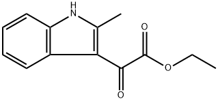 (2-METHYL-1H-INDOL-3-YL)-OXO-ACETIC ACID ETHYL ESTER Struktur