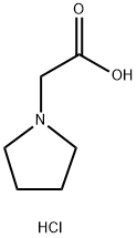 2-(1-吡咯烷基)乙酸(HCL), 6628-74-6, 结构式