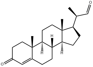 (20R)-3-oxopregn-4-ene-20-carbaldehyde Structure