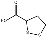 1,2-ジチオラン-3-カルボン酸 化学構造式