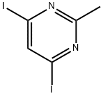 4,6-ジヨード-2-メチルピリミジン 化学構造式
