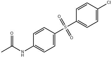 N-[4-(4-CHLORO-BENZENESULFONYL)-PHENYL]-ACETAMIDE 化学構造式