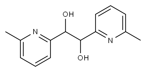 1,2-bis(6-methyl-2-pyridyl)ethanediol Structure