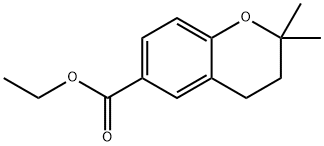 2H-1-Benzopyran-6-carboxylic acid, 3,4-dihydro-2,2-diMethyl-, ethyl ester Struktur