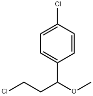 1-chloro-4-(3-chloro-1-methoxypropyl)benzene Structure