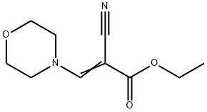 2-Cyano-3-(4-morpholinyl)-2-propenoic acid ethyl ester Struktur