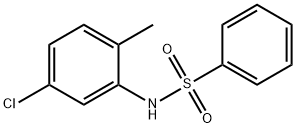 N-(5-氯-2-甲基苯基)苯磺酰胺, 6630-71-3, 结构式