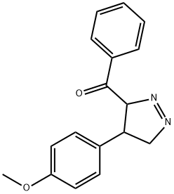 [4-(4-methoxyphenyl)-4,5-dihydro-3H-pyrazol-3-yl]-phenyl-methanone Struktur