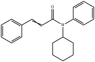 N-cyclohexyl-N,3-diphenyl-prop-2-enamide Structure
