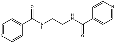 N-[2-(pyridine-4-carbonylamino)ethyl]pyridine-4-carboxamide, 6631-22-7, 结构式