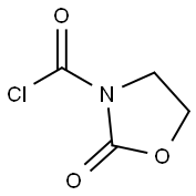 3-Oxazolidinecarbonyl chloride, 2-oxo- (9CI) 化学構造式