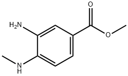 Methyl 3-amino-4-(methylamino)benzenecarboxylate Struktur